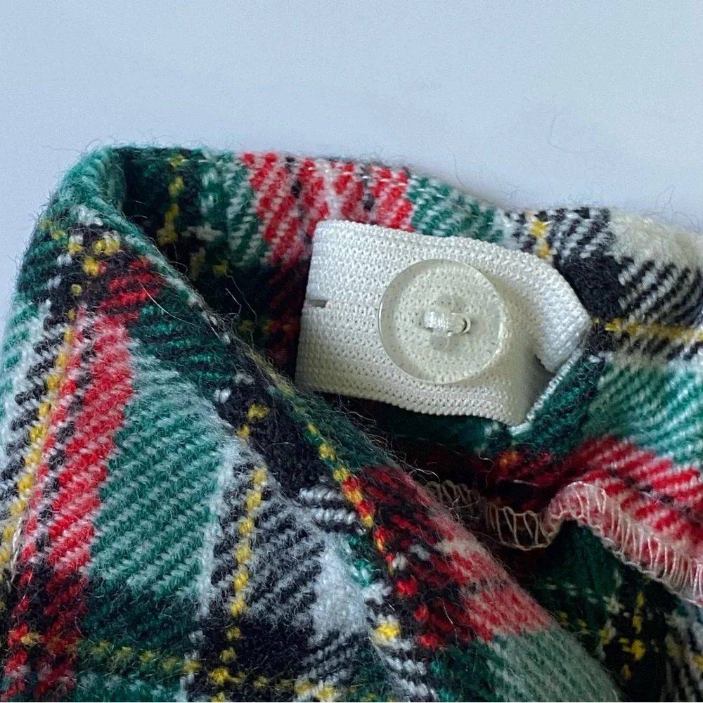 Kilt Style Skirt Size 2T Carter’s Tartan Plaid Pleats Adjustable Waist Red Green